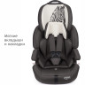 Удерживающее устройство для детей SIGER Стар ISOFIX, гр. I/II/III, 9-36 кг, 1-12 лет, серо-бежевый, зебра KRES3599